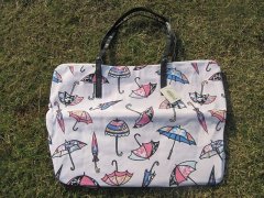 2Pcs Tote White Bag Umbrella Design Woman Hand Bag Shoulder Bag 2Pcs Tote White Bag Umbrella Design Woman Hand Bag Shoulder Bag