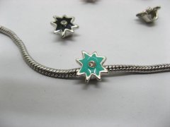 20 Metal Enamel Star Thread European Beads 20 Metal Enamel Star Thread European Beads