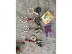 6Pcs Chinese Lucky Charms Amulet Feng Shui Keyrings