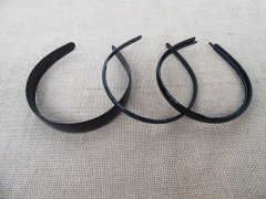 1Pack x 4Pcs DIY Shiny Black Headbands Hair Clips Hair Hoop