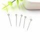 500Gram Silver Plated Eye Pins Jewelry Finding 41mm Long