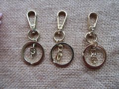 45Pcs Split Key Rings with Lobster Claw Clasps Keyring kr-a-ch59 45Pcs Split Key Rings with Lobster Claw Clasps Keyring kr-a-ch59
