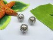 100pcs White-K Plated Filigree Spacer Beads 12mm (image for) 100pcs White-K Plated Filigree Spacer Beads 12mm