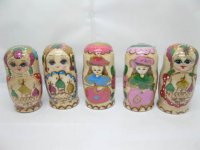 5Sets Russian Wooden 5 Nesting Dolls toy-o10