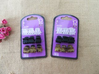 1Sheetx 9Pcs Mini Hair Claw Grips Hair Clip Hair Accessories Mix (image for) 1Sheetx 9Pcs Mini Hair Claw Grips Hair Clip Hair Accessories Mix