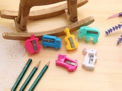 60Pcs Candy Color Pencil Sharpeners Single Hole