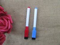 12Pcs New Erasing Whiteboard Marker Pens Blue or Red Ink