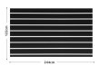 (image for) 1X Slatwall Panels 14 Aluminum Channel Inserts:122x244cm - Black