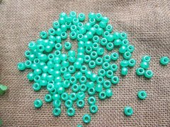 (image for) 500g Green Barrel Pony Beads Loose Bead 8mm
