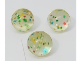 98 Funny Rubber Bouncing Balls Star inside 25mm Size