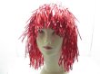 (image for) 10 New Red Pom-Pom Tinsel Costume Wigs bh-h68