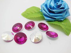 (image for) 200 Diamond Confetti 18mm Wedding Party Table Scatter - Fushia