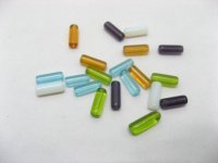 1000gram Plastic Tube Beads Mixed Color