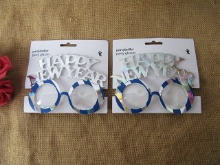 6Pcs Happy New Year Pretend Glasses New Year Occasion Party (image for) 6Pcs Happy New Year Pretend Glasses New Year Occasion Party