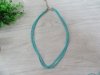 24Pcs Blue Multi-loop Necklace Cord String Necklace