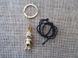 (image for) 6Pcs Golden Plated Bunny Pendant Metal Key Ring with Box
