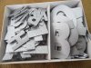 1Pack 80Pcs Grey Alphabet Die Cut Adhesive Back Letters