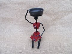 (image for) 10Pcs Modern Beauty Lady Candleholder with Red Dress Candle Hold