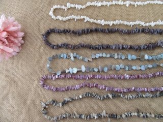 (image for) 6Strands Shell Loose Chip Beads DIY Jewellery Making Assorted