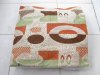2Pcs HQ Oval Pattern Hemp Pillow Cushion Covers 43cm