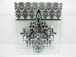 (image for) 1X Glass Tea Light Holder Triple Holder European Pattern