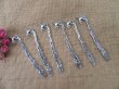 20Pcs New Tibetan Silver Color Flying Bird Hook Metal Bookmarks