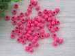 (image for) 2100 Plastic Fuschsia Barrel Pony Beads 6x8mm