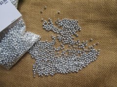 3Packs x 1200pcs Silver Plated Round Metallic Spacer Beads 4mm 3Packs x 1200pcs Silver Plated Round Metallic Spacer Beads 4mm