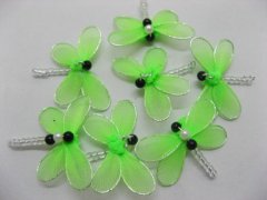 (image for) 100 Green Fairy Dragonfly Jewellery Charms 4cm Pendants
