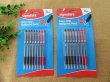 6Packs x 8Pcs Easy Grip Ballpoint Pens Black Blue Red Pens
