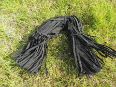 (image for) 1Roll x 50 Meters Thick Black Sewing Elastic 6mm