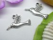 (image for) 20pcs Metal Peaceful Pigeons Charms yw-ac-mc58