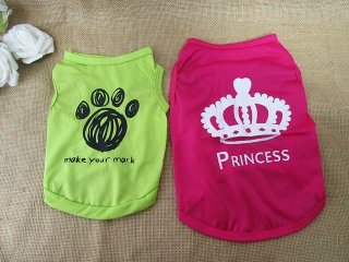 6Pcs Pet Dog Vest Clothes Protection Clothes Pet Accessory Assor