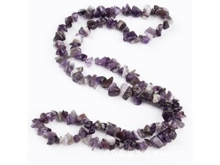 5Strands x 240pcs Amethyst Gemstone Tooth Loose Chip Beads