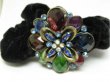 1Pc Chic Designer Hair Clips,Rhinestone Floral Clip