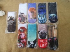 (image for) 12Pairs Animal Print Low Cut Cotton Ankle Socks Hosiery Assorted