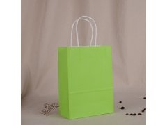 (image for) 48 Bulk Kraft Paper Gift Carry Shopping Bag 21x15x8cm Green