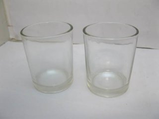 160Pcs Transparent Glass Tea Light Holder Wedding Favor