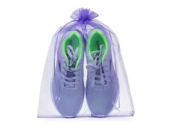 (image for) 98 Purple Drawstring Jewelry Gift Pouches 40x30cm