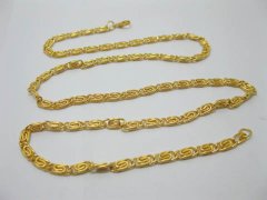 (image for) 60 Strands 60cm Golden Scroll Link Finished Necklace Chains