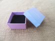 (image for) 12Pcs Square Cardboard Ring Earring Gift Box Display Case Jewell