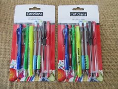 (image for) 6Sheets x 7Pcs Ball Point Pen Gel Ink Pen Pencil Highlighter Mar