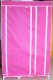 1X New 5-Shelves Storage Wardrobe w/Curtain Cover Hot Pink