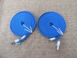 5X 3M Blue Flat Noodle USB Sync Data Charger Cable Cord for Ipho (image for) 5X 3M Blue Flat Noodle USB Sync Data Charger Cable Cord for Ipho