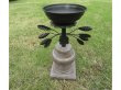 2Pcs Vintage Black Flower Candle Holder Home Wedding Favor 25x10 (image for) 2Pcs Vintage Black Flower Candle Holder Home Wedding Favor 25x10