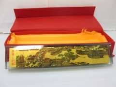 (image for) 1X New Qingming Riverside Crystal Paperweight 18cm long
