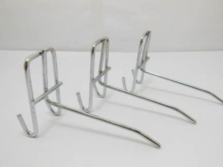 50 Metal Slatwall Grid Peg Hooks Size 11cm