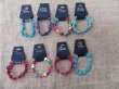 (image for) 12Pcs Elastic Beaded Bracelets with Gemstone Beads Assorted