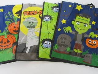 24Pcs Non-woven Halloween Trick or Treat Bag Mixed