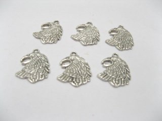 100 Charms Metal Eagle Head Jewellery Pendants